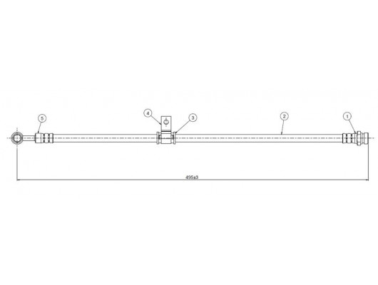 FREN HORTUMU ön 340- 360 serie 80-91