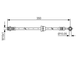 FREN HORTUMU; ÖN. 350.00 MM