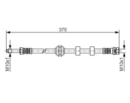FREN HORTUMU; ÖN. 375 MM