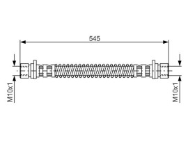 FREN HORTUMU; ÖN. 390.00 MM