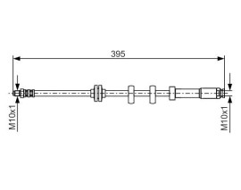FREN HORTUMU; ÖN. 395.00 MM