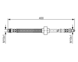 FREN HORTUMU; ÖN. 400.00 MM