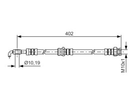 FREN HORTUMU; ÖN. 402.00 MM