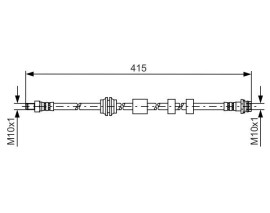 FREN HORTUMU; ÖN. 415.00 MM