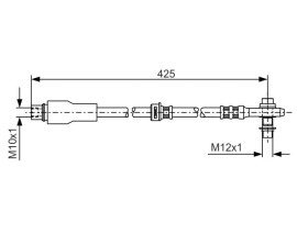 FREN HORTUMU; ÖN. 425.00 MM