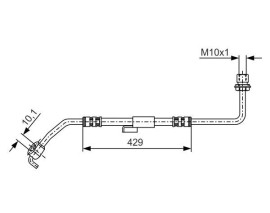 FREN HORTUMU; ÖN. 429.00 MM