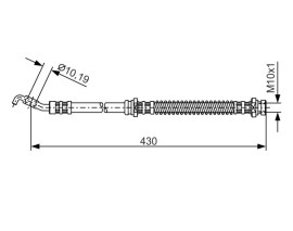 FREN HORTUMU; ÖN. 430.00 MM