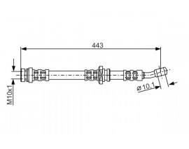 FREN HORTUMU; ÖN. 434.00 MM 1987476429