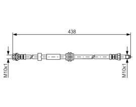 FREN HORTUMU; ÖN. 438.00 MM