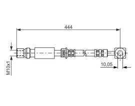FREN HORTUMU; ÖN. 444 MM