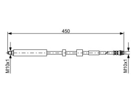 FREN HORTUMU; ÖN. 450.00 MM