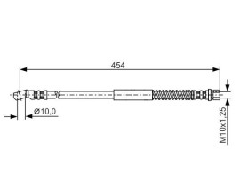 FREN HORTUMU; ÖN. 454.00 MM