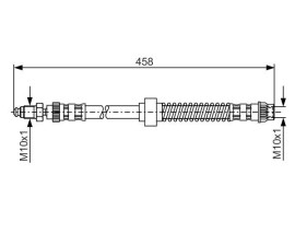FREN HORTUMU; ÖN. 458.00 MM