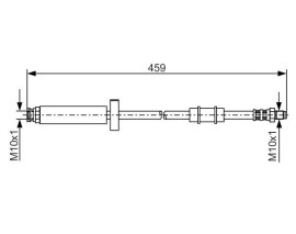 FREN HORTUMU; ÖN. 459.00 MM