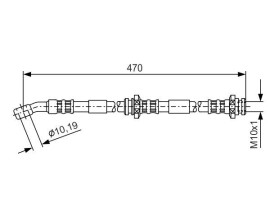 FREN HORTUMU; ÖN. 470.00 MM