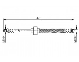 FREN HORTUMU; ÖN. 478.00 MM 1987476785