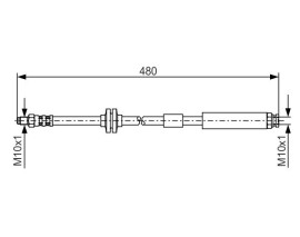 FREN HORTUMU; ÖN. 480.00 MM