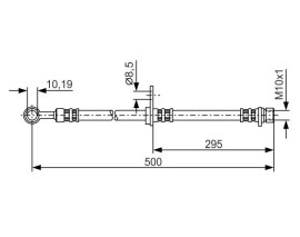 FREN HORTUMU; ÖN. 500 MM