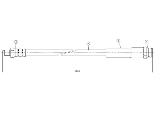 FREN HORTUMU ön 504 pick-up 75-.