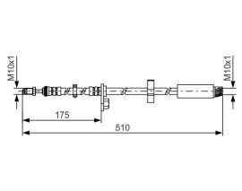 FREN HORTUMU; ÖN. 510.00 MM