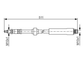 FREN HORTUMU; ÖN. 511.00 MM