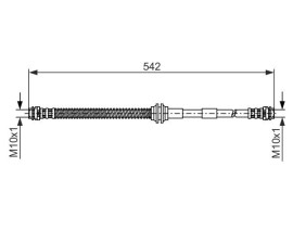 FREN HORTUMU; ÖN. 542.00 MM