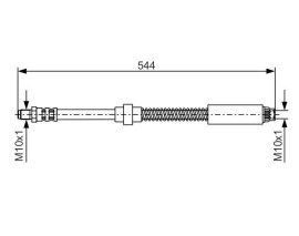 FREN HORTUMU; ÖN. 544.00 MM