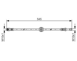 FREN HORTUMU; ÖN. 545.00 MM