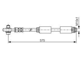FREN HORTUMU; ÖN. 575.00 MM