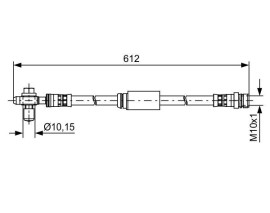 FREN HORTUMU; ÖN. 595.00 MM