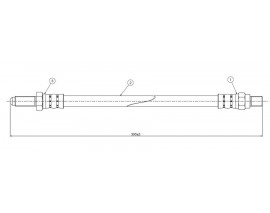 FREN HORTUMU ön 88-109 2.3 LR88 OL-LR109 OL Hardtop 63-86