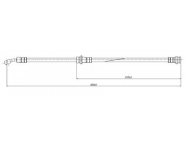 FREN HORTUMU ön Almera 1.5 16V-1.8 16V- 2.2 TD 96-00