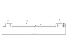 FREN HORTUMU ön AX 1.0-1.1-1.4diesel-1.5diesel 91-96