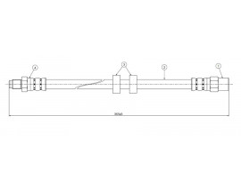 FREN HORTUMU ön C70-S70-V70 I-740-760-850-940-960 81-05
