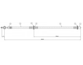 FREN HORTUMU ön Corona CT-ST-150-151 84-