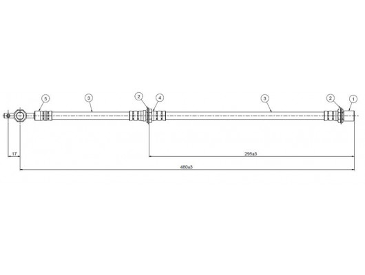 FREN HORTUMU ön Corona CT-ST-150-151 84-