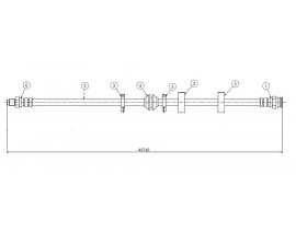 FREN HORTUMU ön Coup 1.8 16V 94.