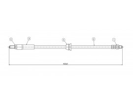 FREN HORTUMU ön FIESTA II FBD FVD 83-89