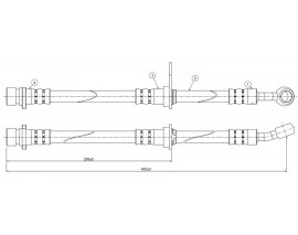 FREN HORTUMU ön Integra DA 86-90