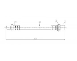 FREN HORTUMU ön Land cruiser BJ-HJ60-FJ60-2 81-90