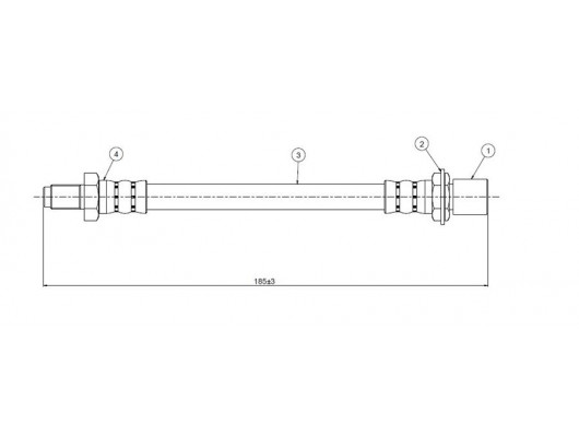 FREN HORTUMU ön Land cruiser BJ-HJ60-FJ60-2 81-90