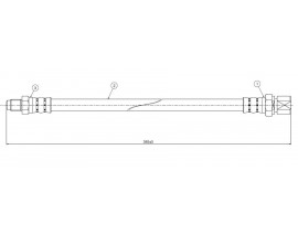 FREN HORTUMU ön Maggiol-Beetle 1200 66-78