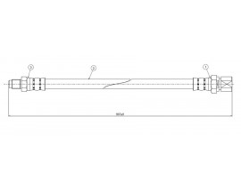 FREN HORTUMU ön Maggiol-Beetle 1300 66-78