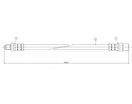 FREN HORTUMU ON MERCEDES W123 S123 C123 W461 W463