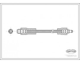 FREN HORTUMU ON MERCEDES W168 W210