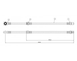 FREN HORTUMU ön Omega A 86-.