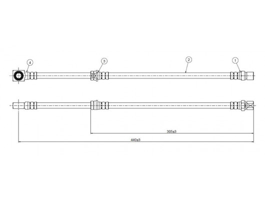 FREN HORTUMU ön Omega A 86-.