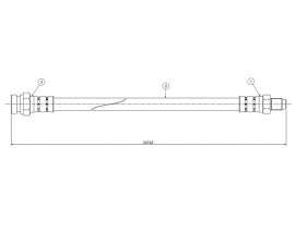 FREN HORTUMU ön Pajero II 91-99