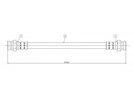 FREN HORTUMU ön Pajero.Shogun L042 44.L146 83-90