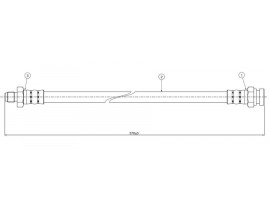 FREN HORTUMU ön Pick-up PE-UD 82-85